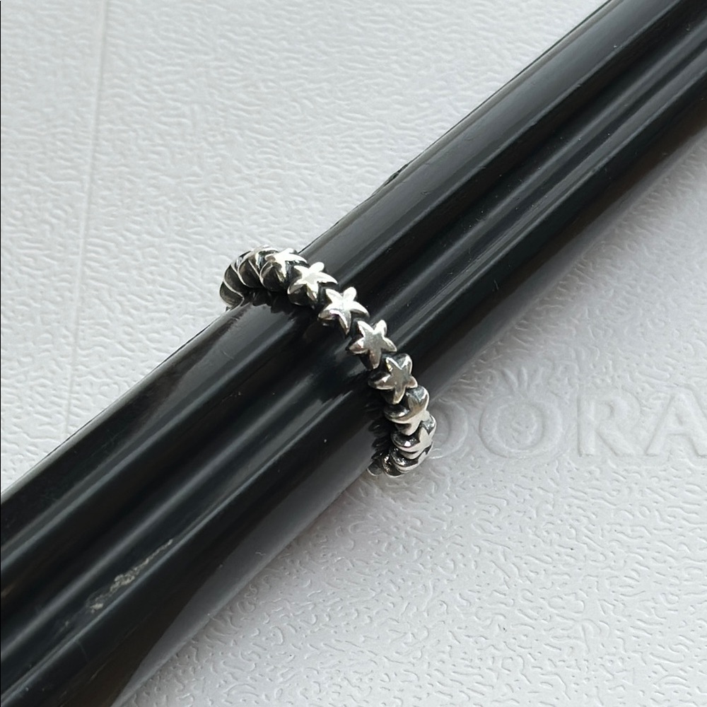 Pandora Silver Braided Ring
